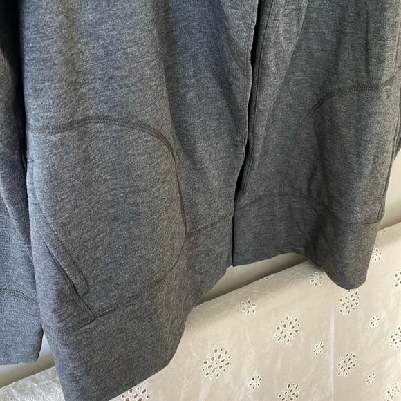 VINEYARD VINES Cozy Open Front Charcoal Grey Pocket Cardigan Size L - Picture 3 of 5